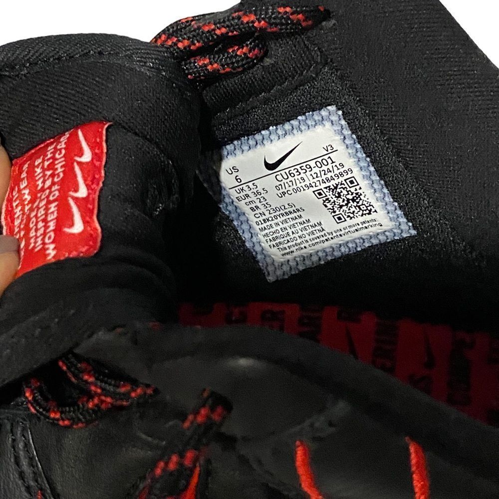 Nike Air Force 1 Jewel QS Chicago All-Star Pinstripes Black Red - Picture 9 of 9